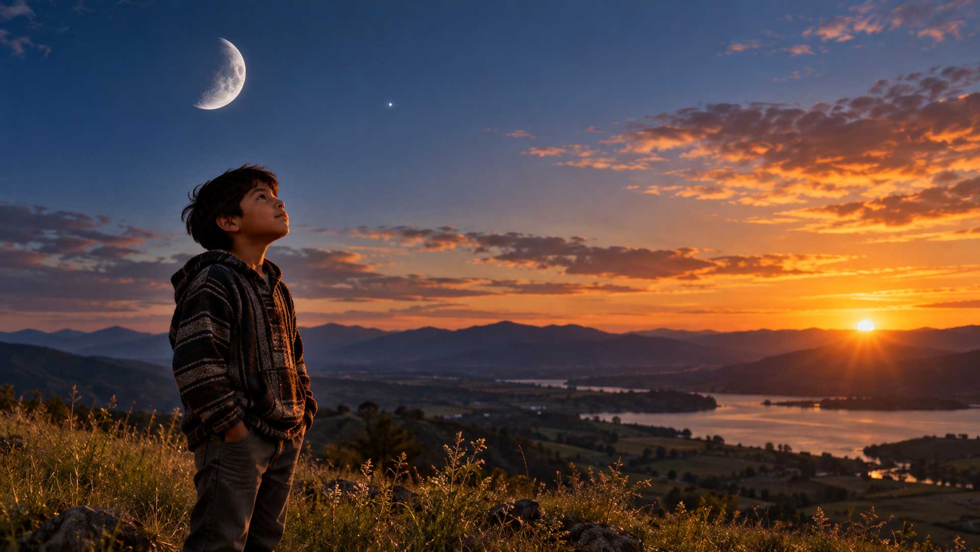 The Sun, The Moon and the Boy by Jesus Garcia